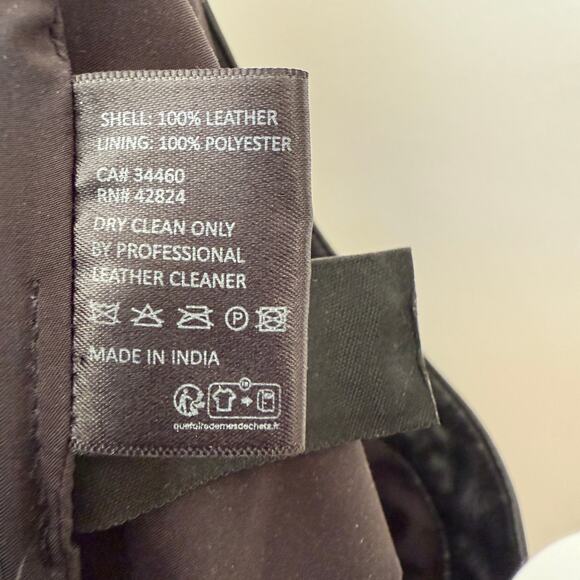 Veda Womens Leather Pants Black Size 8 - Picture 12 of 12